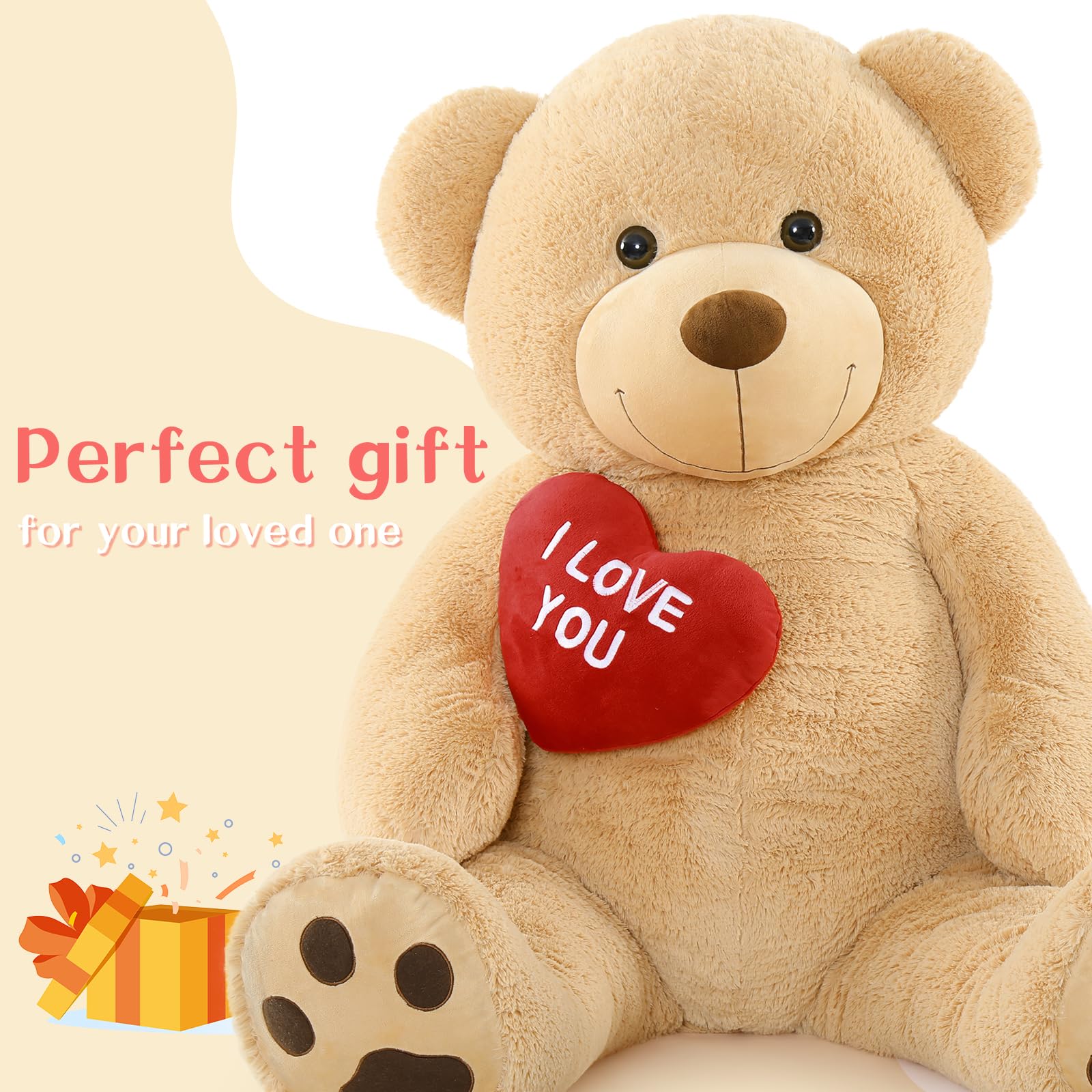Foto 3 pulgar | Oso De Peluche Tezituor De 150 Cm Con Corazón «te Amo» - Venta Internacional.