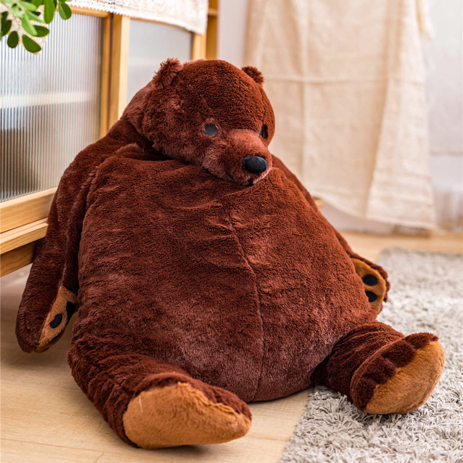 Foto 2 pulgar | Peluche Snowolf Djungelskog, Oso Gigante, 60 Cm, Color Marrón - Venta Internacional.