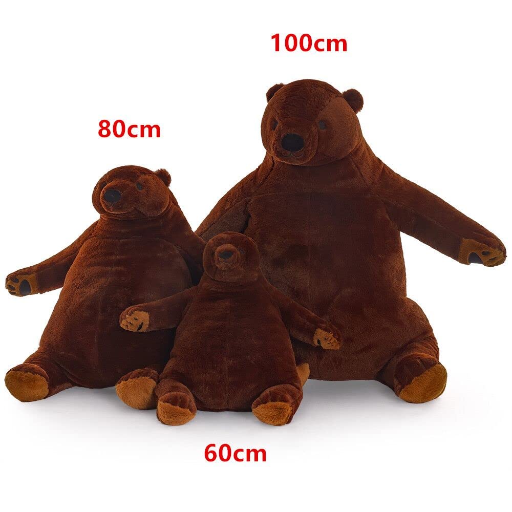 Foto 5 pulgar | Peluche Snowolf Djungelskog, Oso Gigante, 60 Cm, Color Marrón - Venta Internacional.