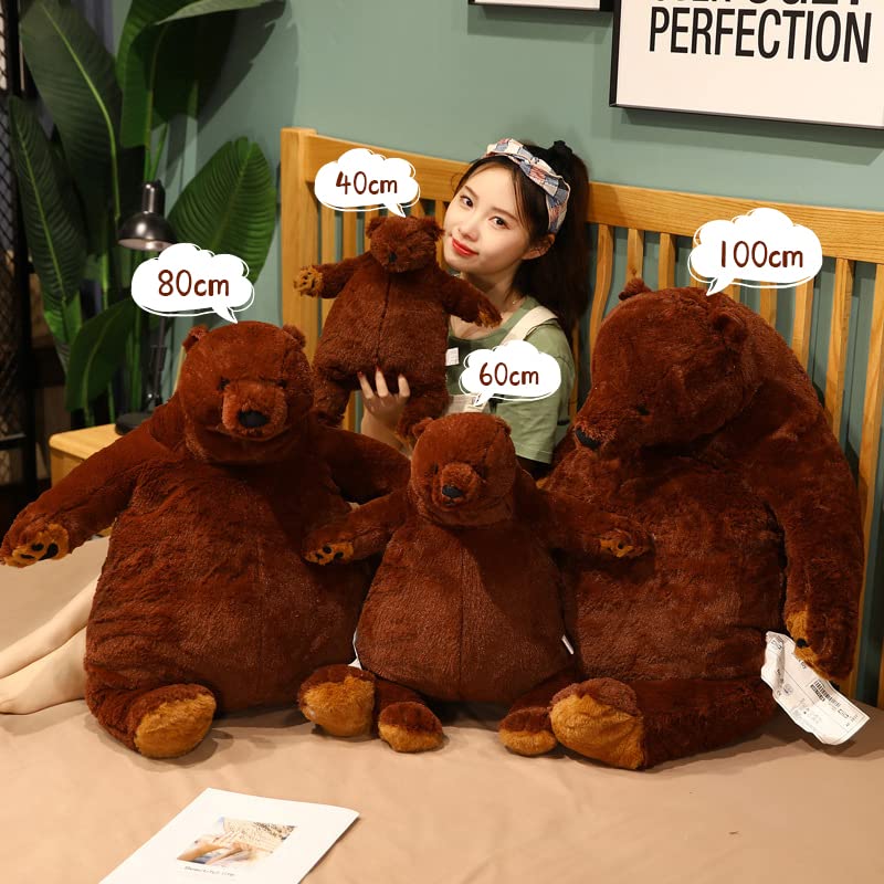 Foto 5 | Peluche Snowolf Djungelskog, Oso Gigante, 60 Cm, Color Marrón - Venta Internacional.