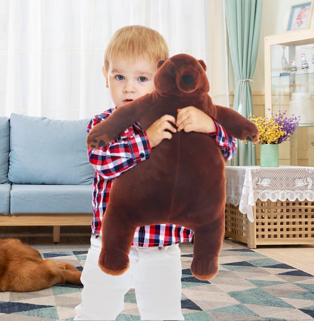 Foto 8 pulgar | Peluche Snowolf Djungelskog, Oso Gigante, 60 Cm, Color Marrón - Venta Internacional.