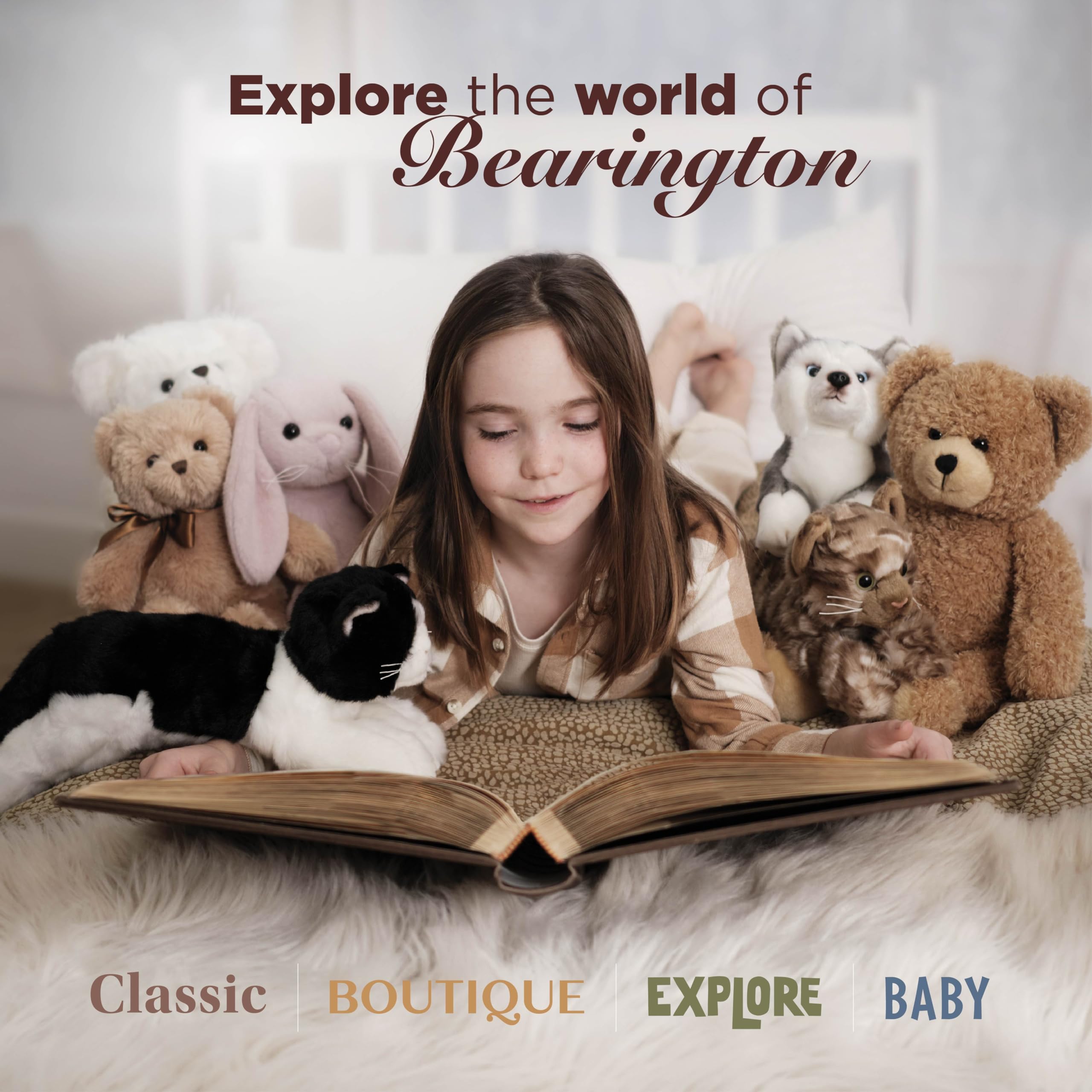 Foto 7 pulgar | Peluche Con Forma De Oso Bearington, Color Blanco Cremoso, 40 Cm - Venta Internacional.