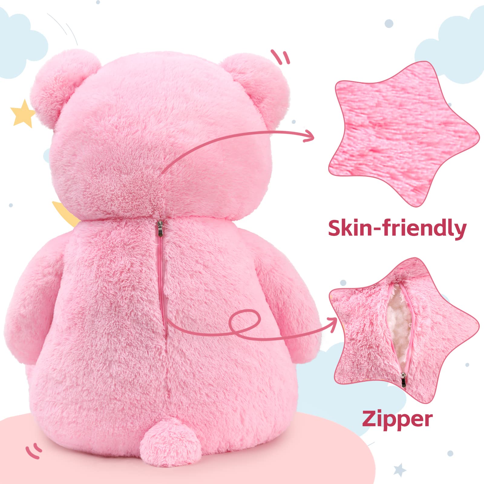 Foto 5 pulgar | Peluche Teddy Bear Tezituor Giant De 120 Cm Para El Día De San Valentín - Venta Internacional.