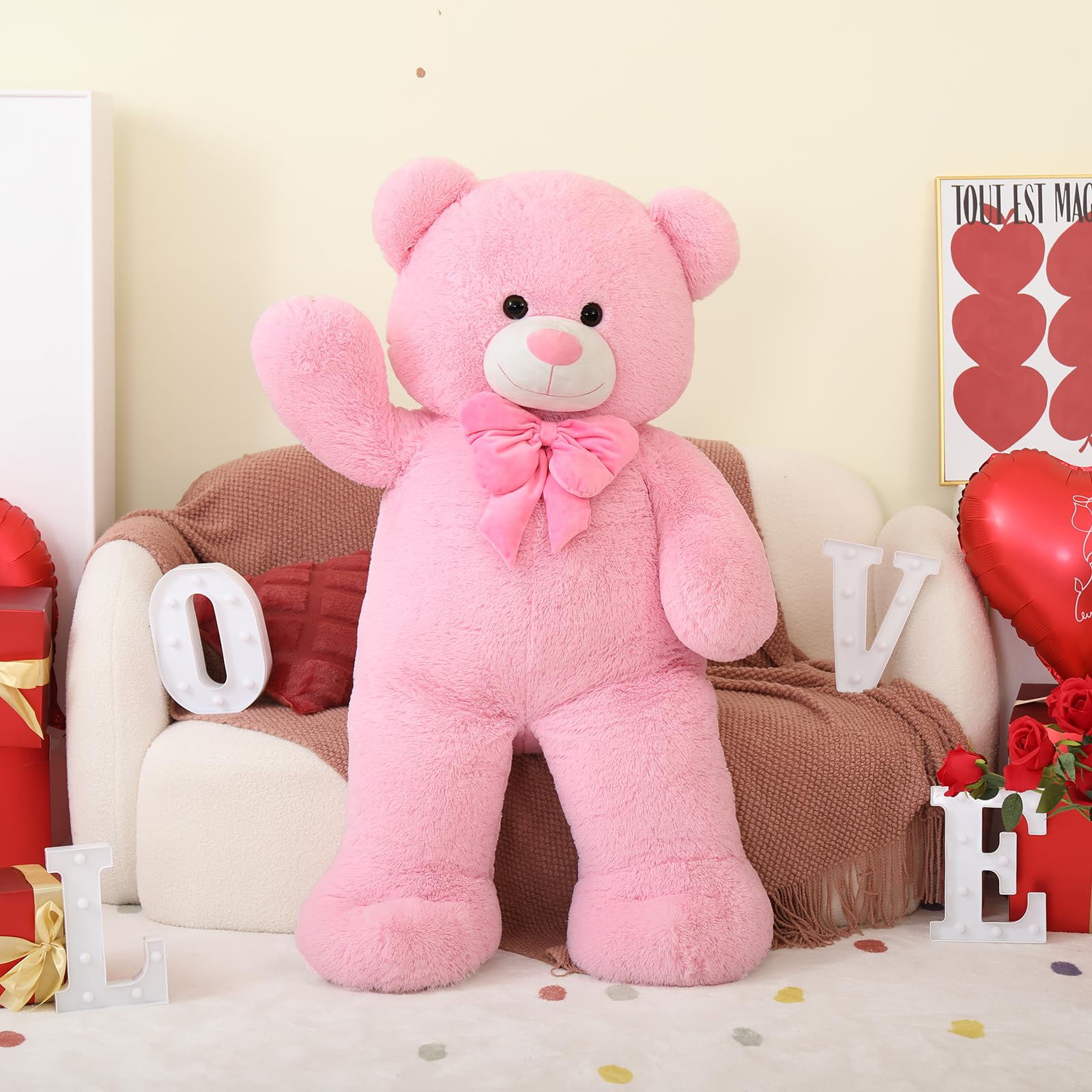 Foto 7 pulgar | Peluche Teddy Bear Tezituor Giant De 120 Cm Para El Día De San Valentín - Venta Internacional.