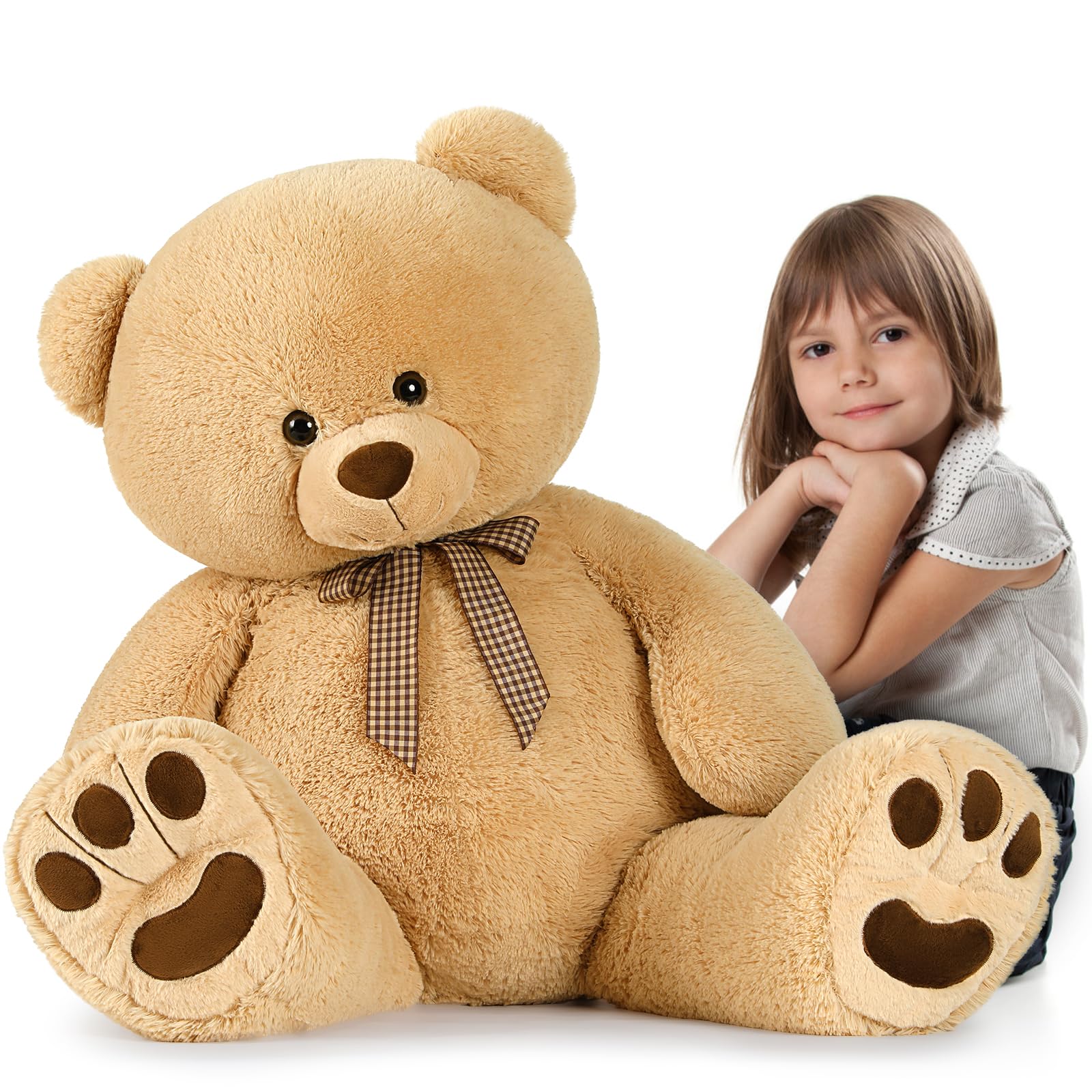 Foto 8 pulgar | Peluche Mao Golan, Oso De Peluche Gigante, 110 Cm, Color Marrón Claro - Venta Internacional.