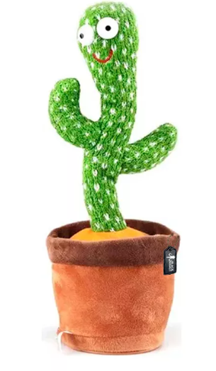 Foto 2 pulgar | Cactus Bailarín Peluche Felpa Juguete Wünd  Para Niños Recargable