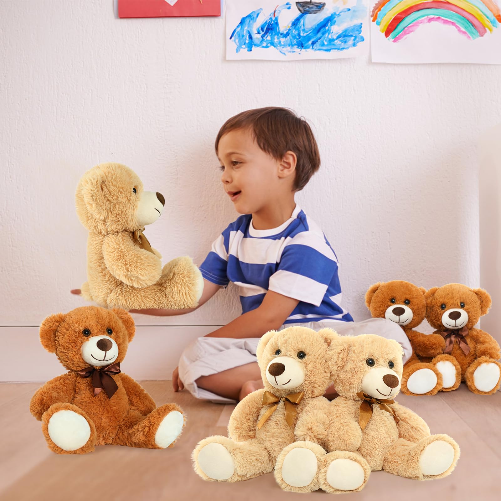 Foto 7 pulgar | Animales De Peluche Morismos De 14 Pulgadas De Teddy Bears, 12 Paquetes - Venta Internacional.