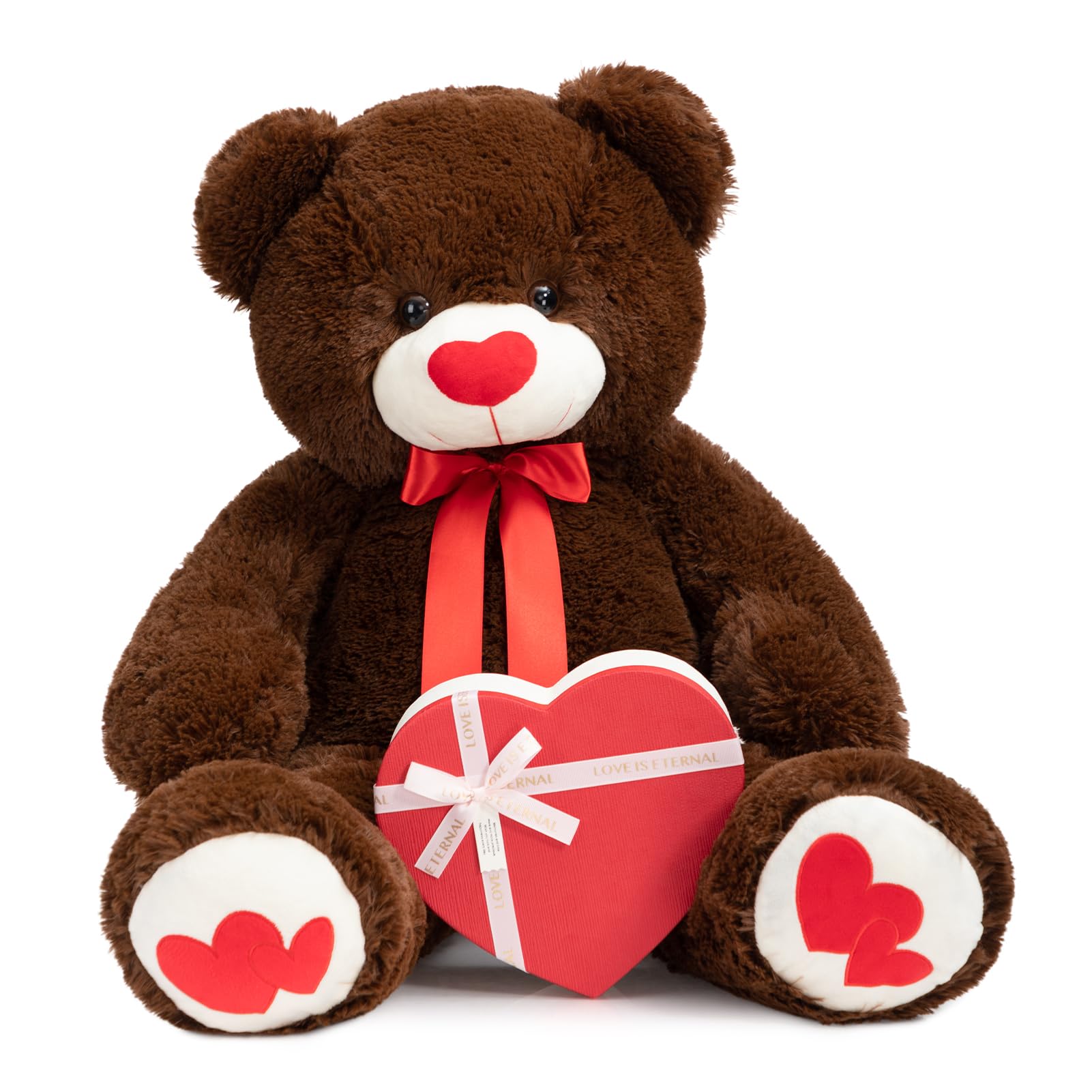 Foto 2 pulgar | Peluche Con Forma De Oso De Peluche Hollyhome, 90 Cm, Con Corazón Rojo - Venta Internacional.
