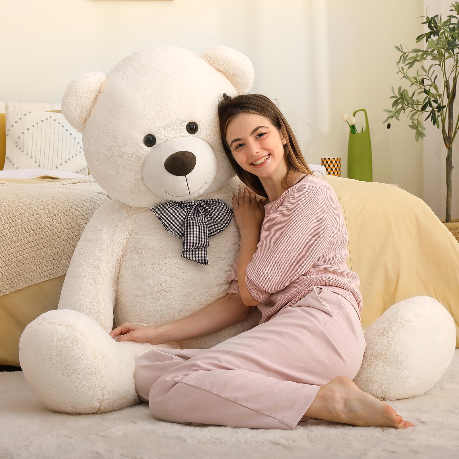 Foto 3 pulgar | Peluche Mao Golan, Oso De Peluche Gigante Blanco, 150 Cm - Venta Internacional.