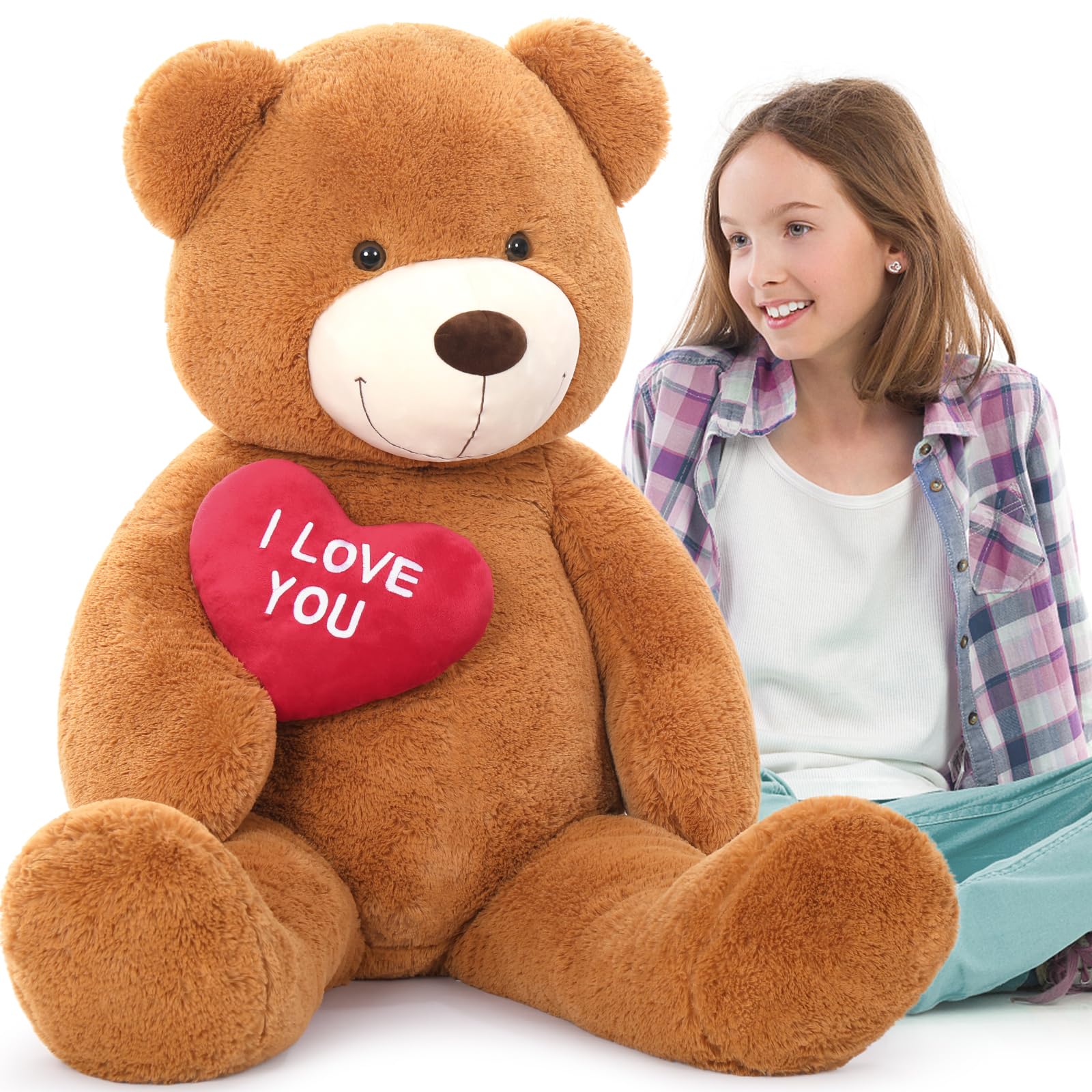 Foto 3 pulgar | Oso De Peluche Mao Golan, Tamaño Grande, 130 Cm, Te Quiero - Venta Internacional.