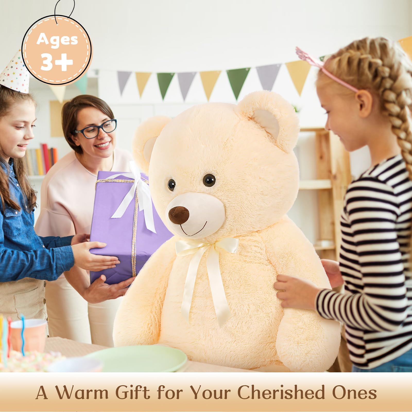 Foto 3 | Oso De Peluche Morismos Giant, 130 Cm, Tamaño Natural - Venta Internacional.