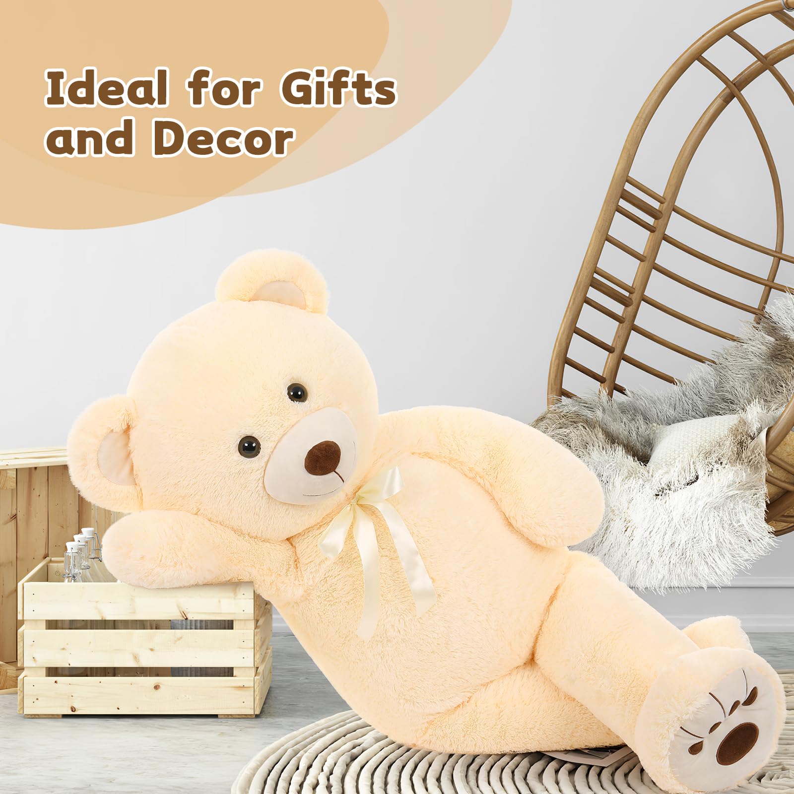 Foto 5 | Oso De Peluche Morismos Giant, 130 Cm, Tamaño Natural - Venta Internacional.