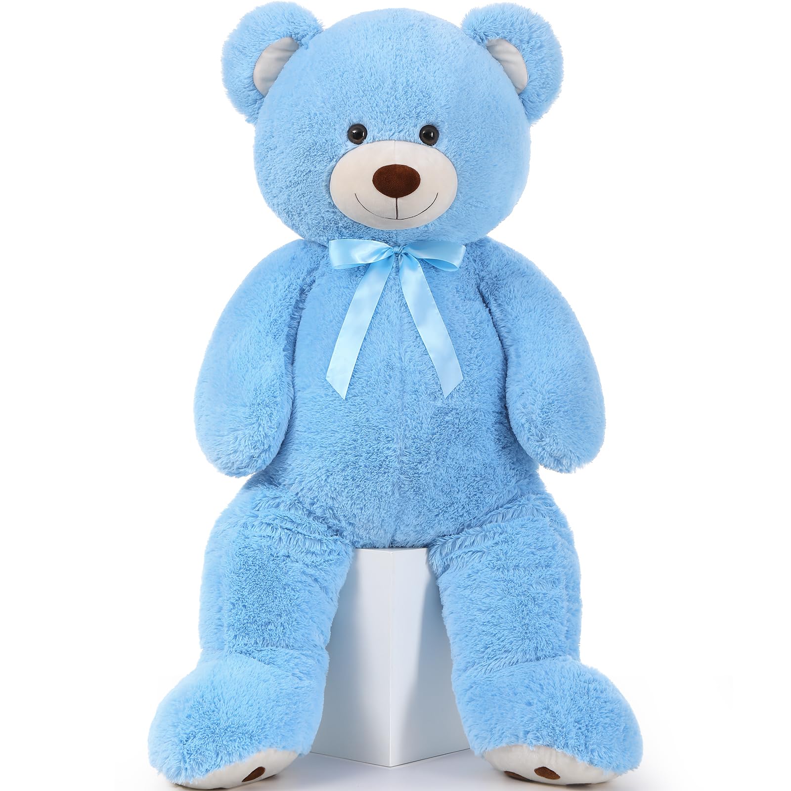 Foto 2 pulgar | Peluche Morismos, Oso De Peluche Gigante, 120 Cm, Color Azul - Venta Internacional.