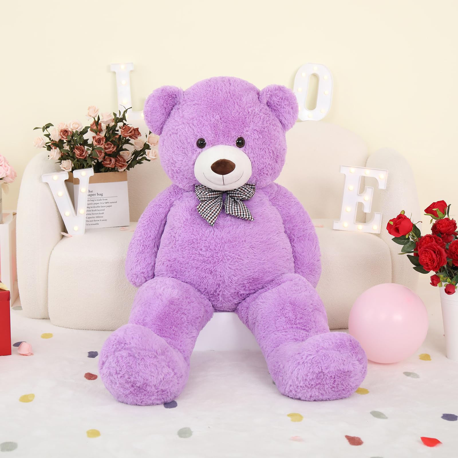 Foto 5 pulgar | Oso De Peluche Morismos De 1 M Para Niños Y Novia - Venta Internacional.