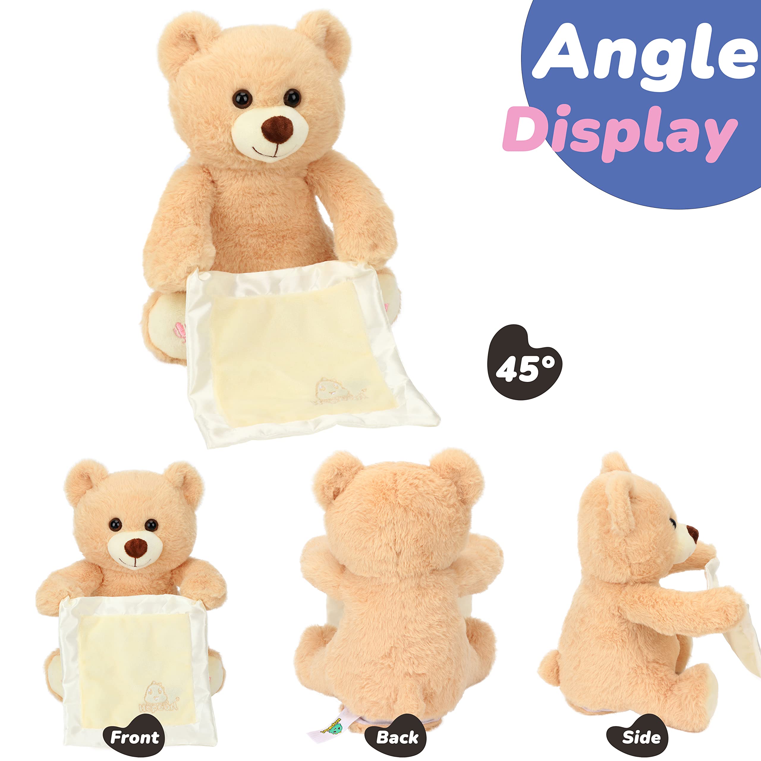 Foto 4 pulgar | Oso De Peluche Hopearl Peek A Boo Con Manta De Seguridad De 28 Cm - Venta Internacional.