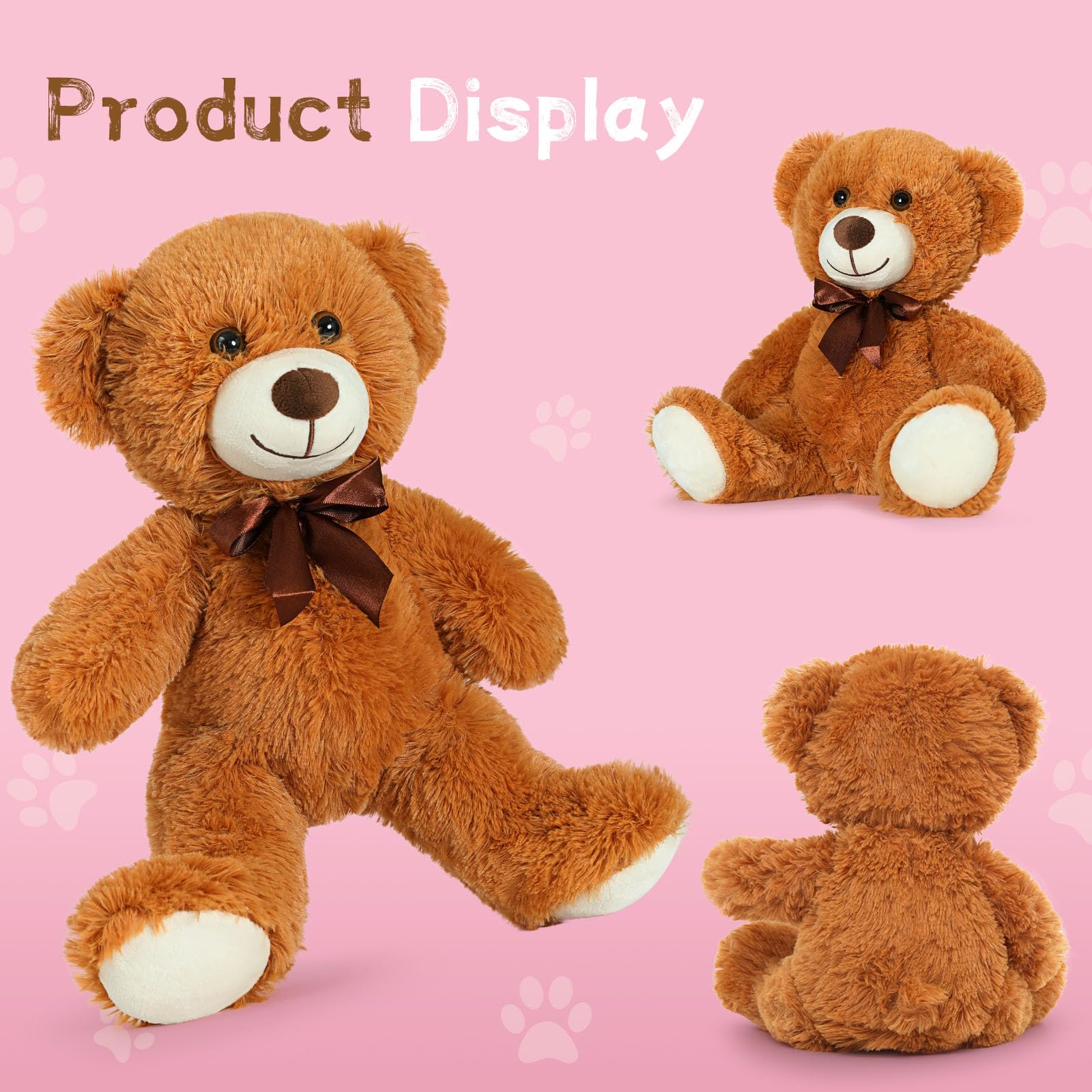 Foto 4 pulgar | Oso De Peluche Mao Golan De 13,5 Cm, Color Marrón Oscuro (paquete De 10) - Venta Internacional.