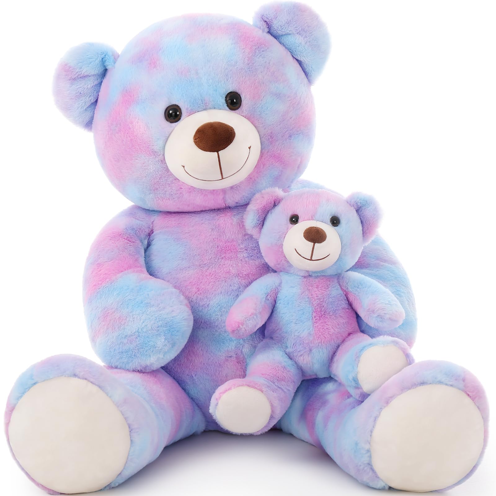 Oso De Peluche Gigante Tezituor De 99 Cm Con Bebé Morado - Venta Internacional.