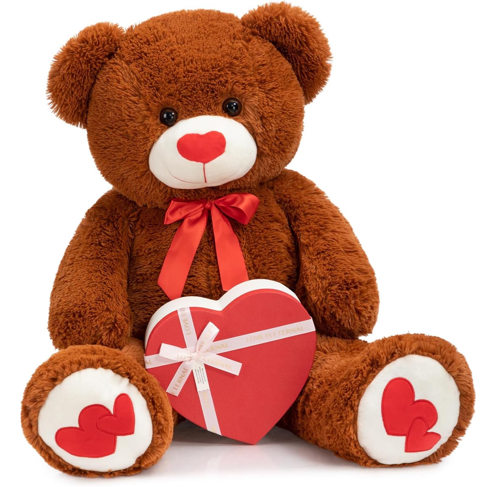 Foto 2 pulgar | Peluche Con Forma De Oso De Peluche Hollyhome, 90 Cm, Con Corazón Rojo - Venta Internacional.