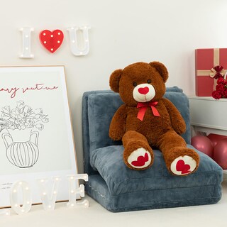 Foto 4 | Peluche Con Forma De Oso De Peluche Hollyhome, 90 Cm, Con Corazón Rojo - Venta Internacional.