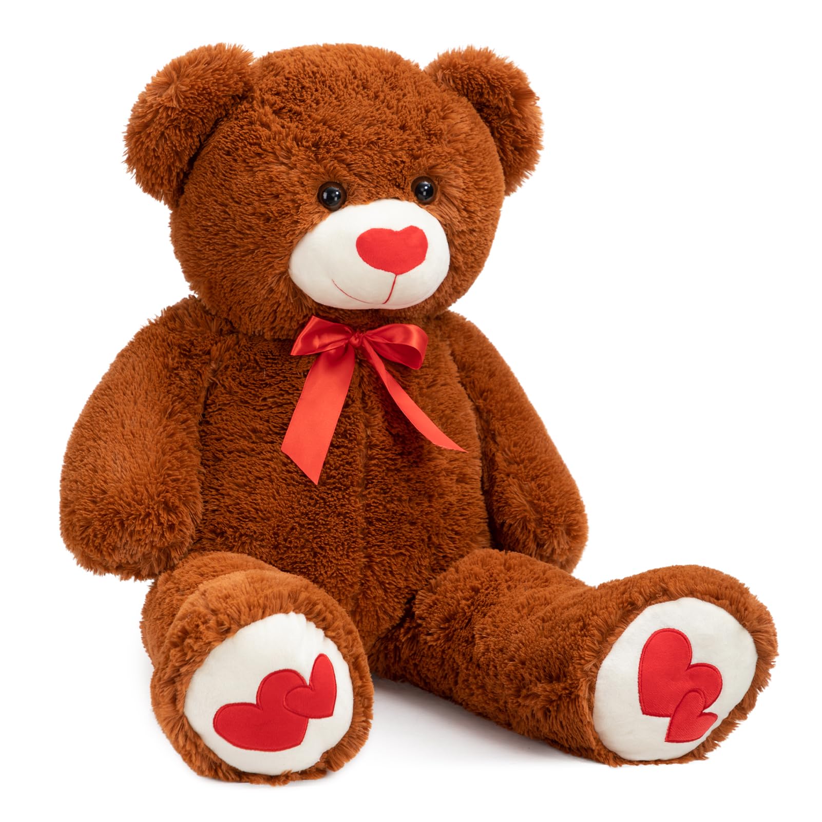 Foto 7 pulgar | Peluche Con Forma De Oso De Peluche Hollyhome, 90 Cm, Con Corazón Rojo - Venta Internacional.