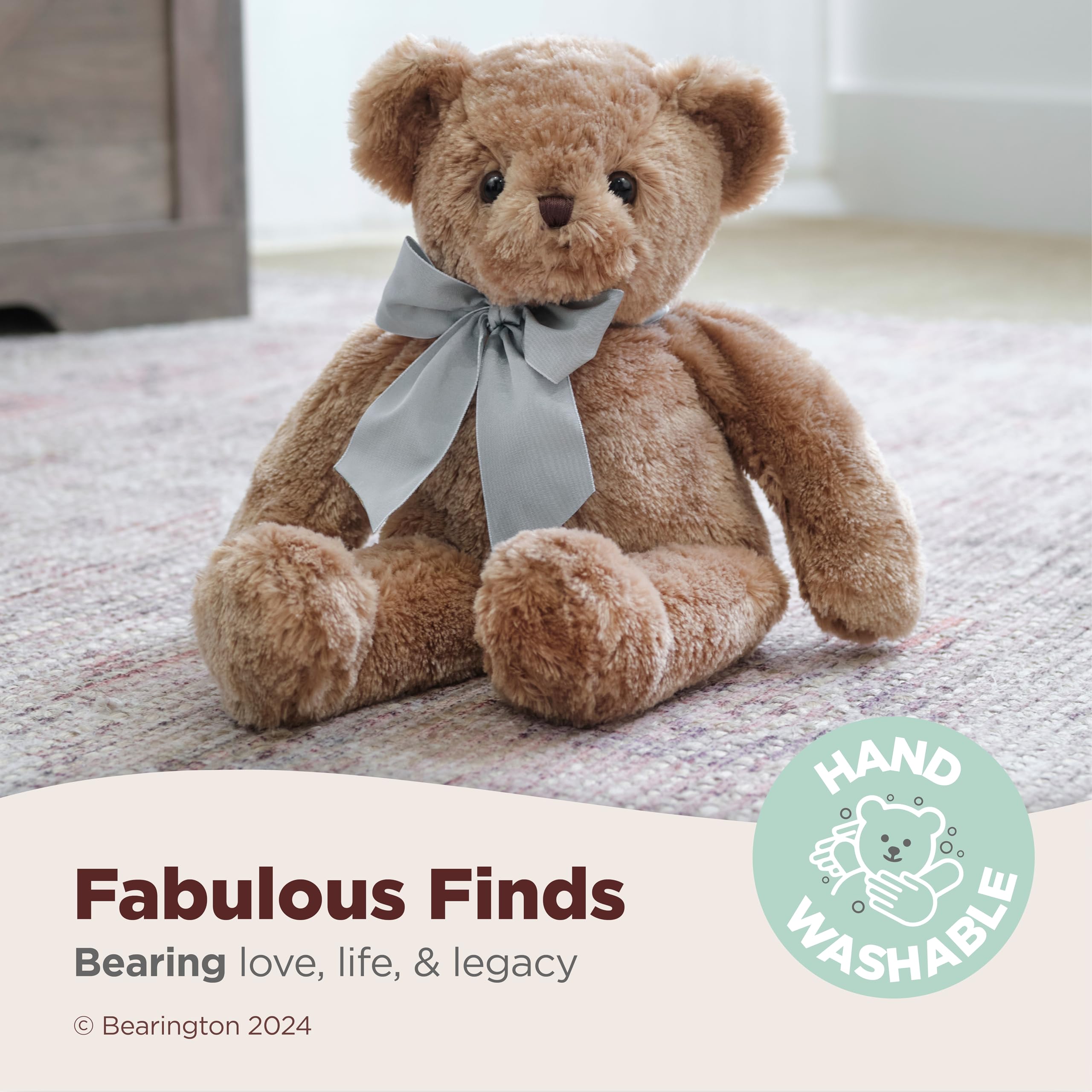Foto 3 | Peluche Bearington Gus De 45 Cm Con Forma De Oso De Peluche, Color Verde - Venta Internacional.