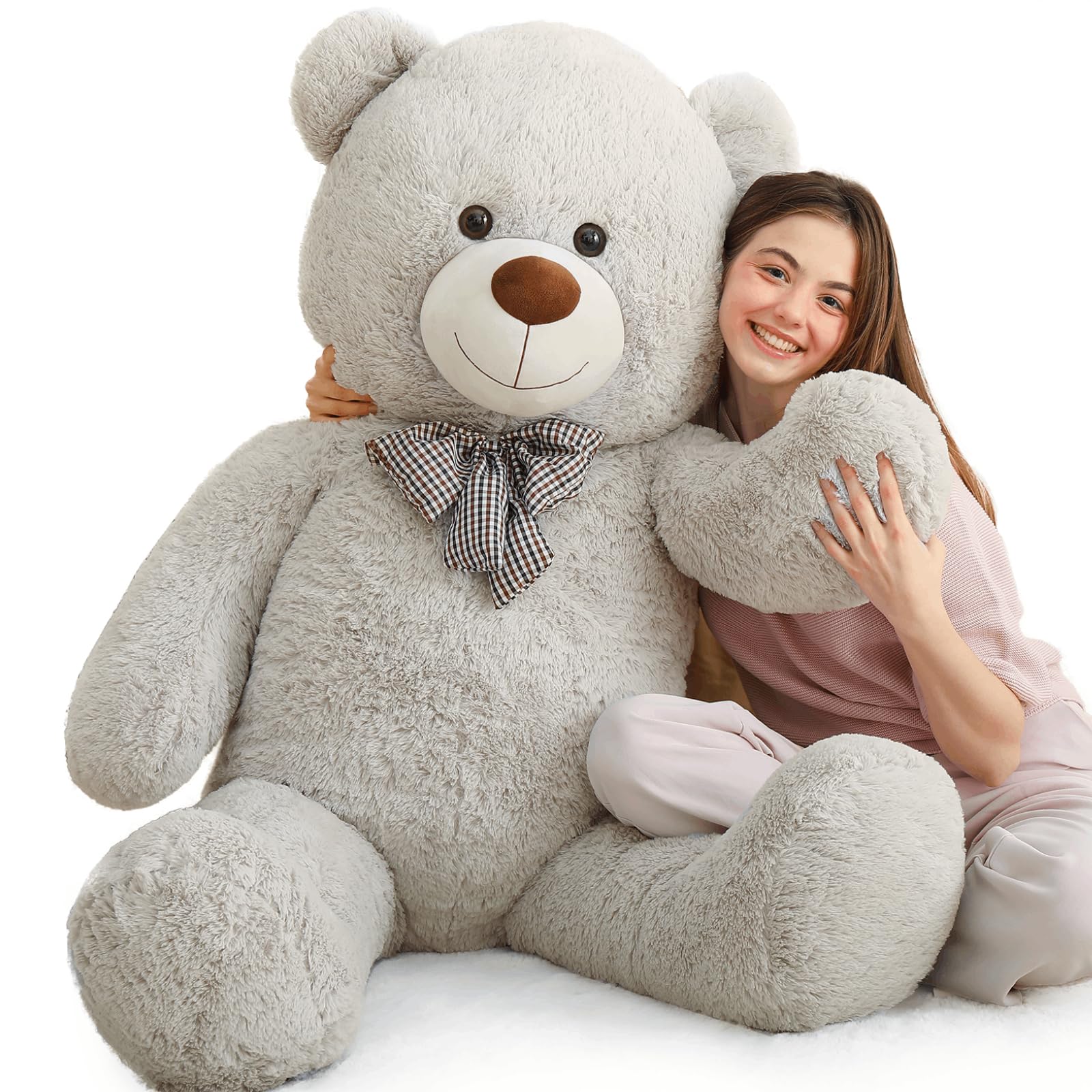 Peluche Gigante Mao Golan De Peluche, 150 Cm, Tamaño Natural, Gris - Venta Internacional.