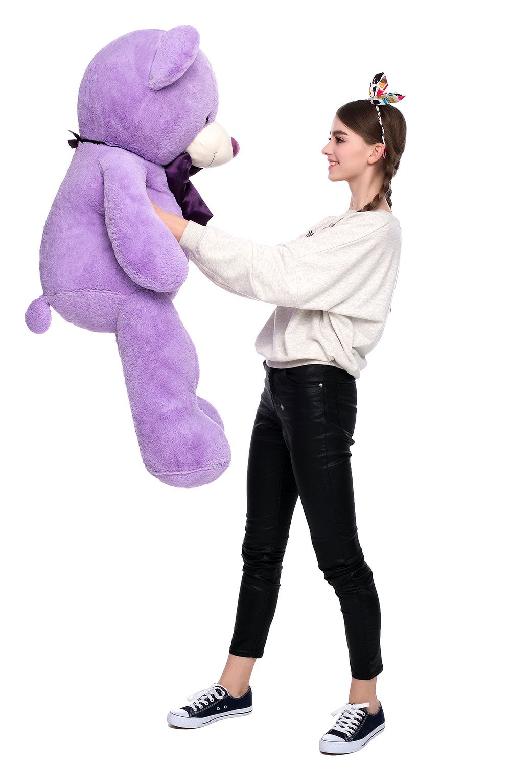 Foto 8 pulgar | Peluche Gigante Mao Golan De Peluche Morado De 120 Cm - Venta Internacional.