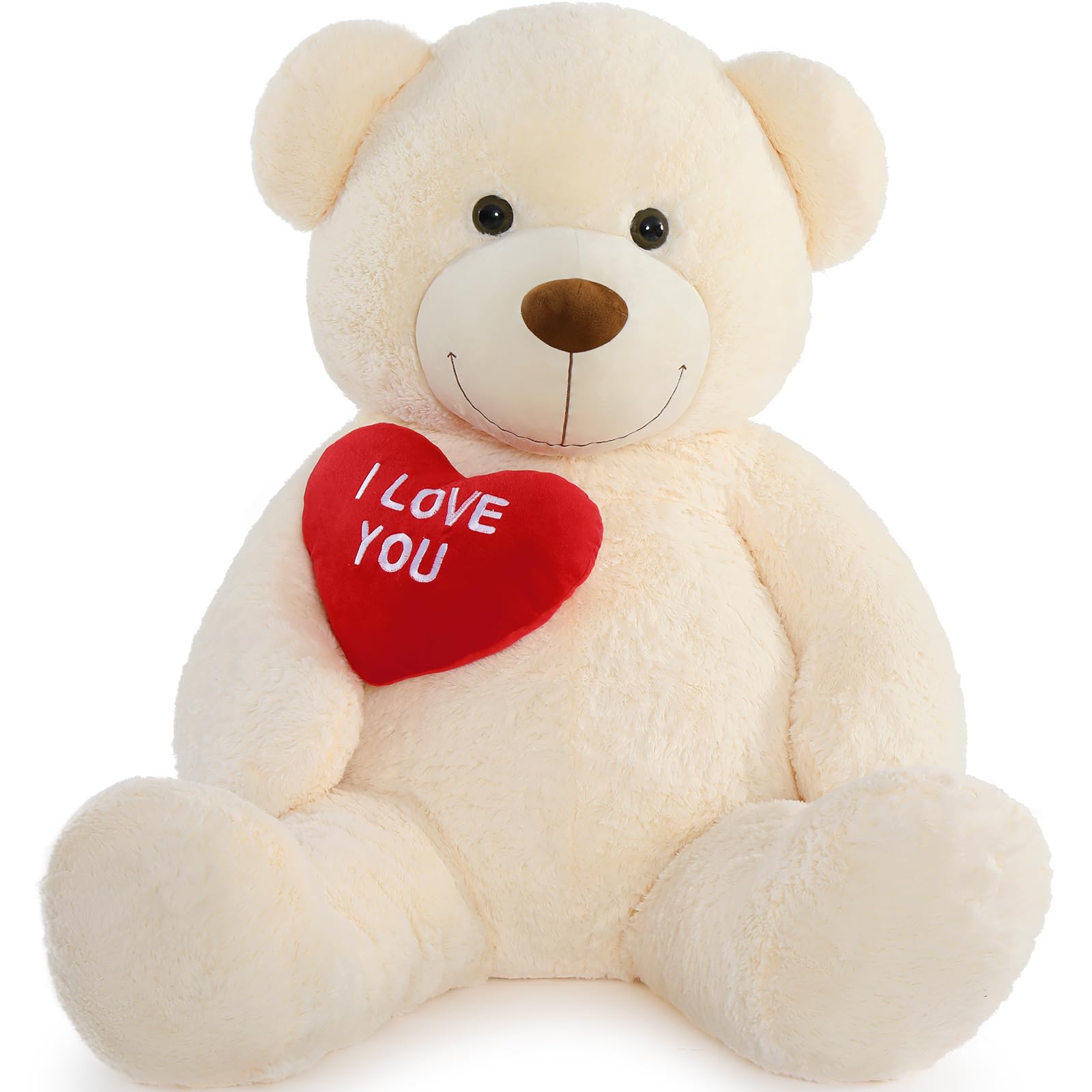 Foto 8 pulgar | Oso De Peluche Mao Golan, Tamaño Grande, 152 Cm De Alto, Con La Letra «te Quiero», Corazón Rojo - Venta Internacional.