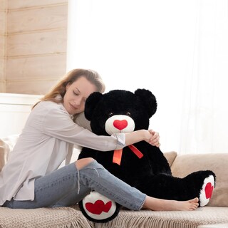 Foto 2 | Peluche Con Forma De Oso De Peluche Hollyhome, 90 Cm, Con Corazón Rojo - Venta Internacional.