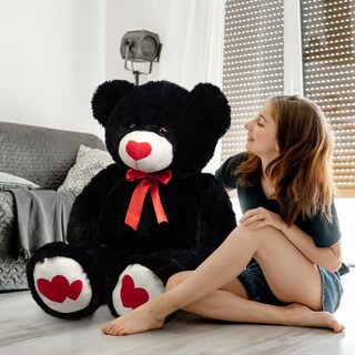 Foto 3 | Peluche Con Forma De Oso De Peluche Hollyhome, 90 Cm, Con Corazón Rojo - Venta Internacional.