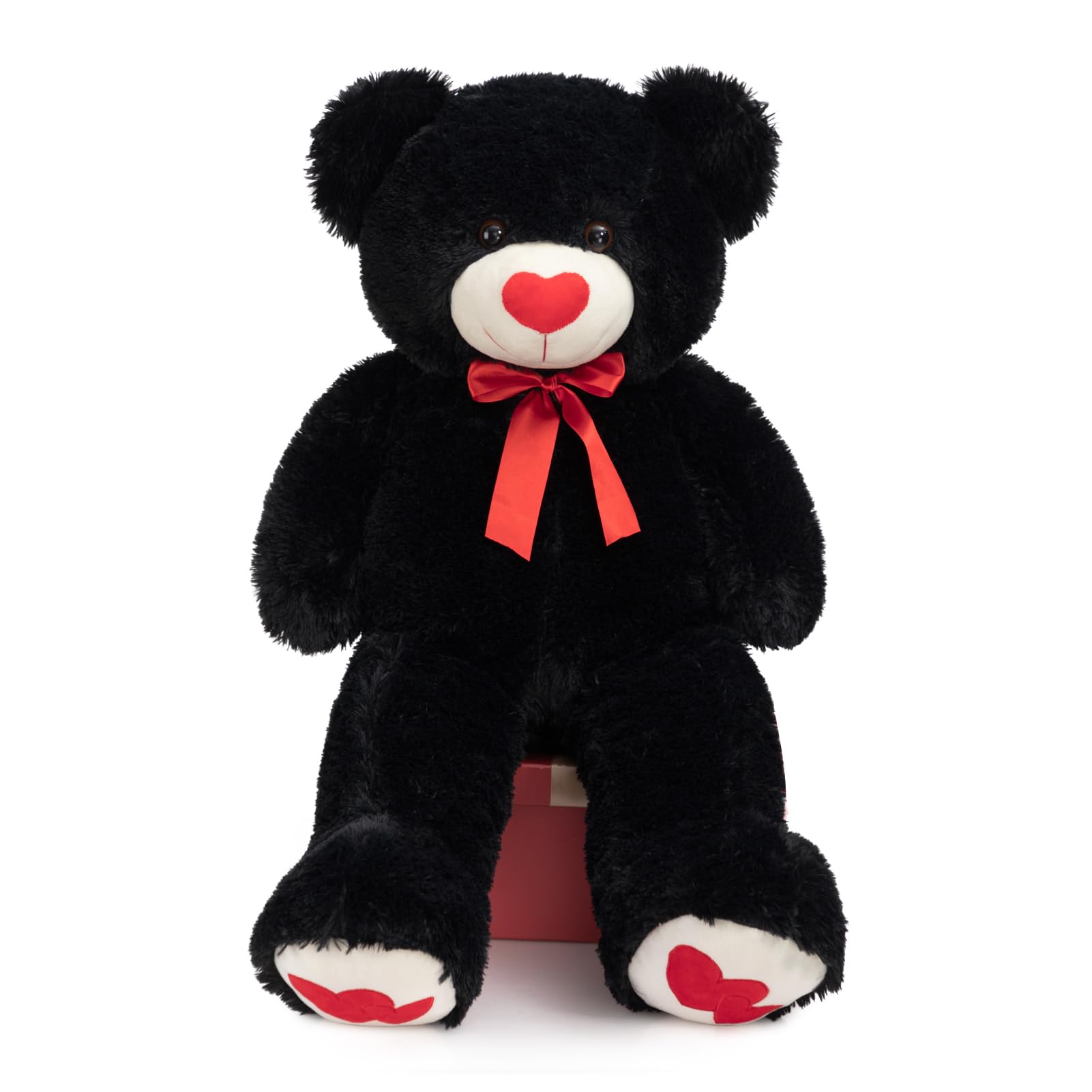 Foto 8 pulgar | Peluche Con Forma De Oso De Peluche Hollyhome, 90 Cm, Con Corazón Rojo - Venta Internacional.