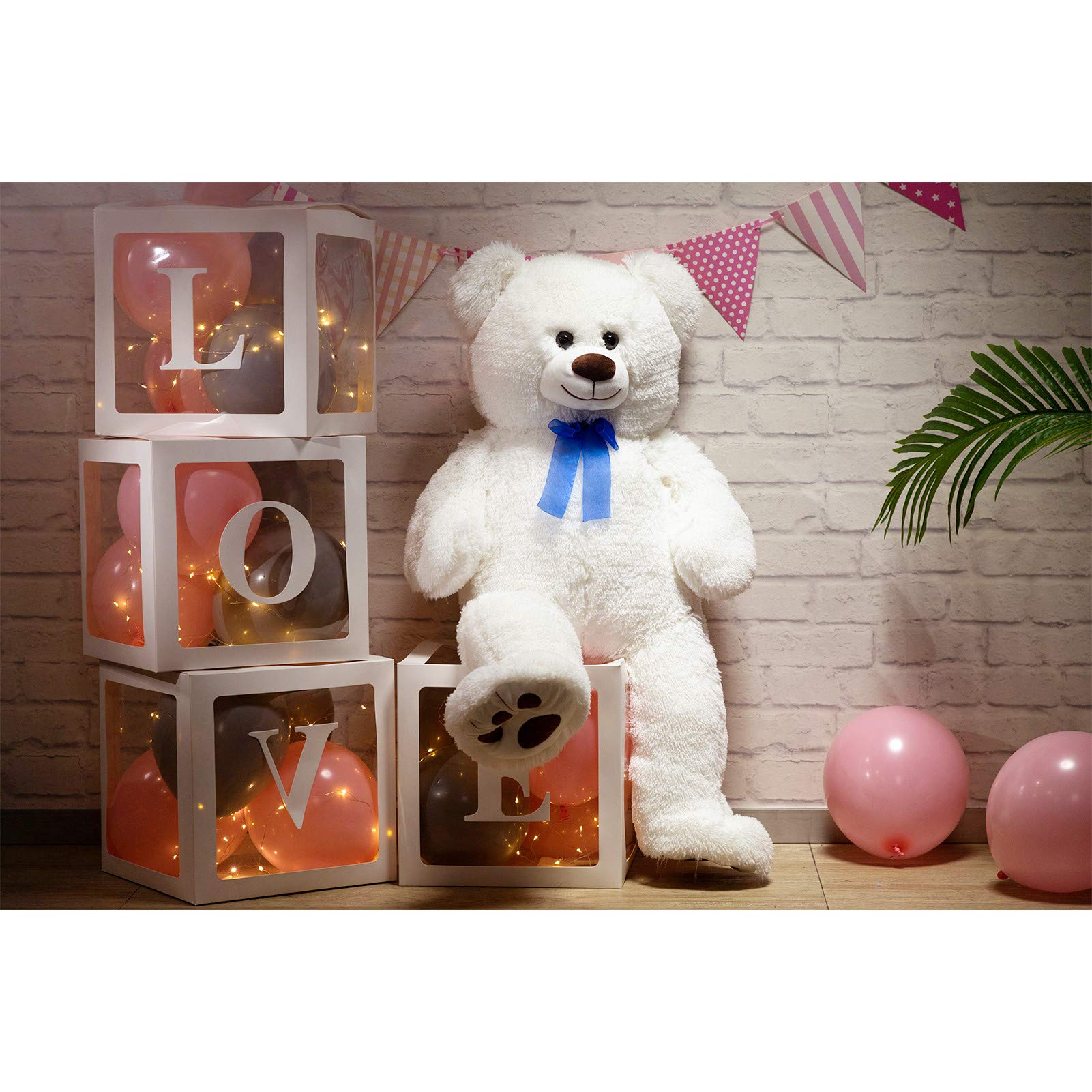 Foto 4 pulgar | Peluche Con Forma De Oso De Peluche Hollyhome, 36 Pulgadas, Blanco - Venta Internacional.