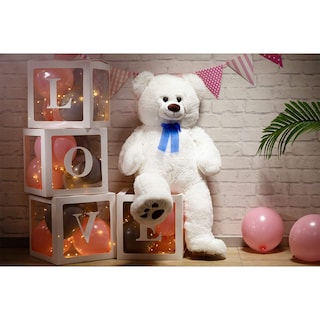 Foto 3 | Peluche Con Forma De Oso De Peluche Hollyhome, 36 Pulgadas, Blanco - Venta Internacional.