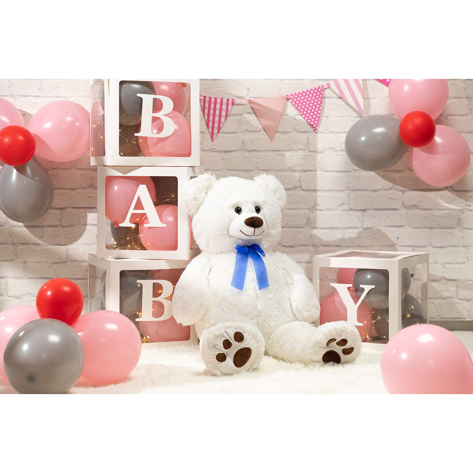 Foto 5 pulgar | Peluche Con Forma De Oso De Peluche Hollyhome, 36 Pulgadas, Blanco - Venta Internacional.