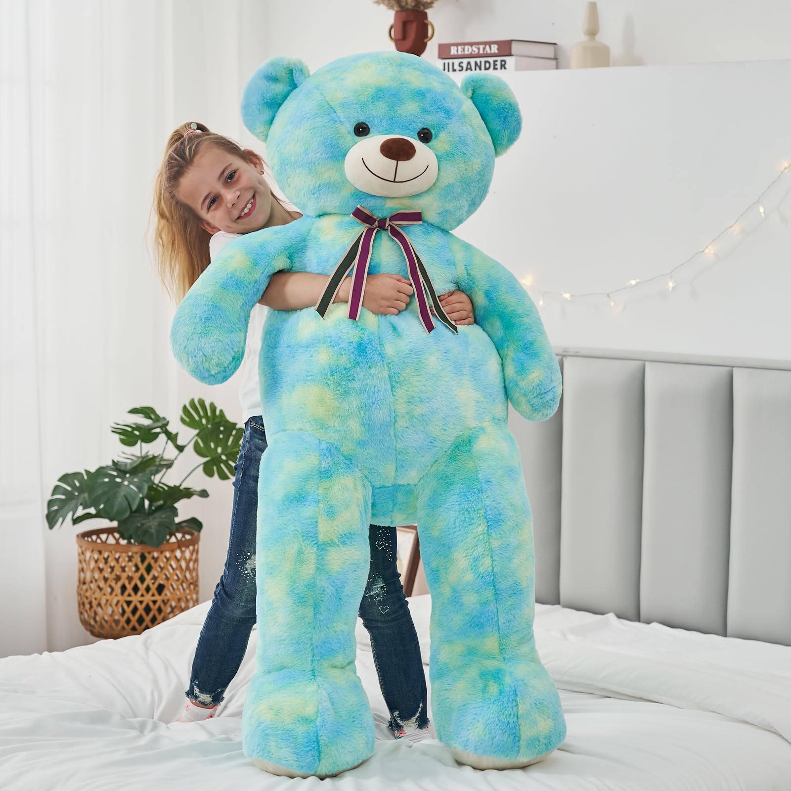 Foto 8 pulgar | Peluche Gigante Tezituor De 132 Cm Con Forma De Arcoíris - Venta Internacional.