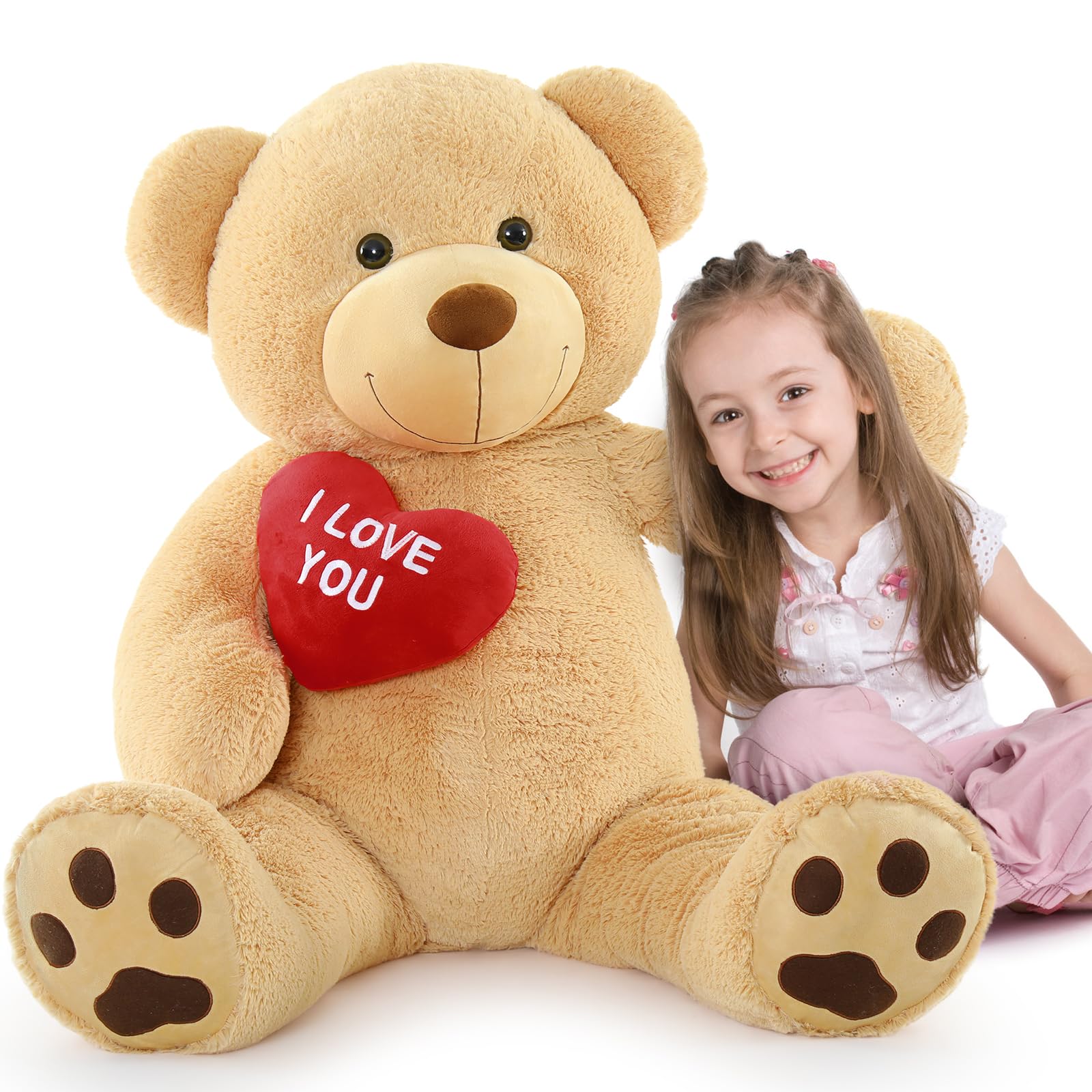 Peluche Gigante Mao Golan De 36 Pulgadas Con Texto «te Amo» - Venta Internacional.