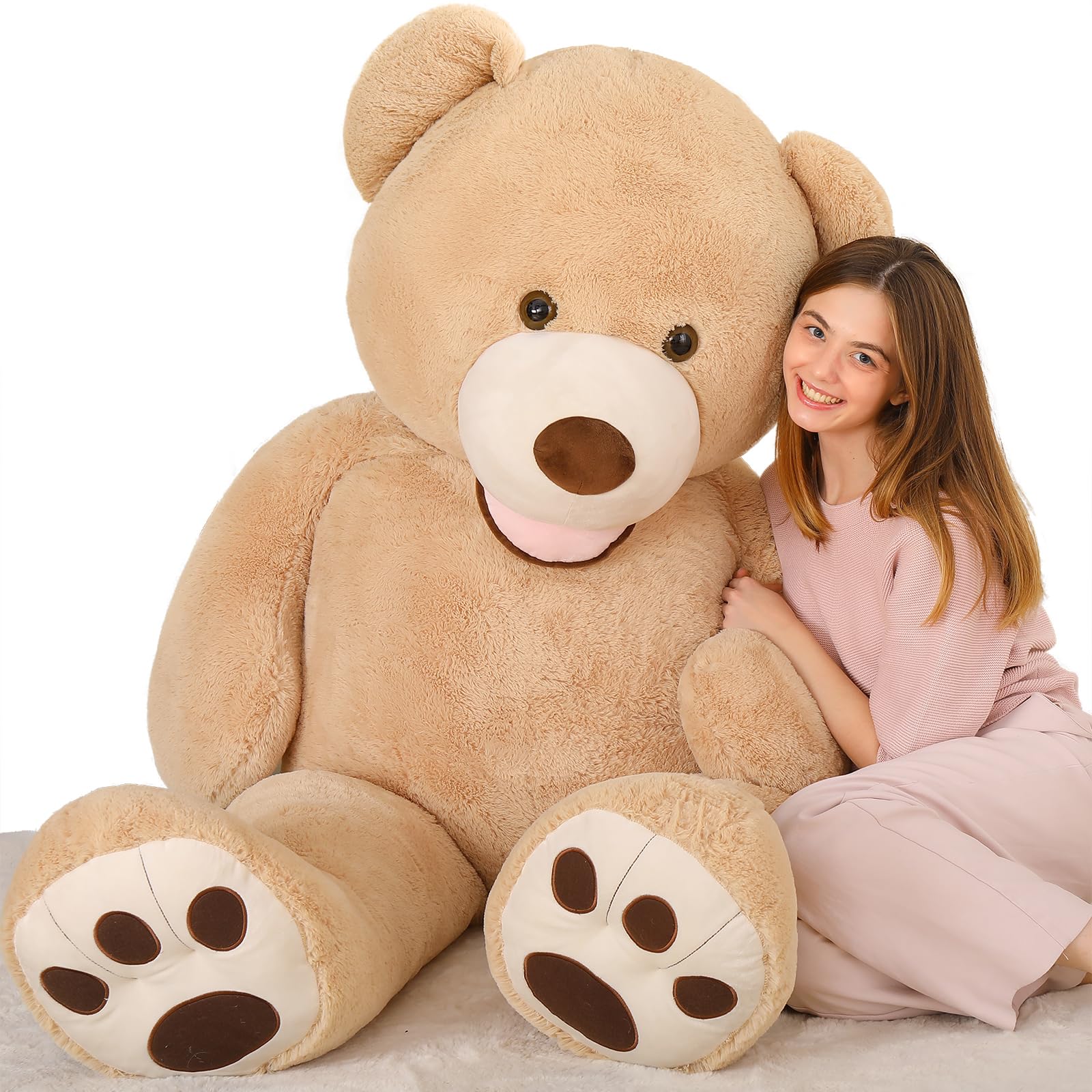 Peluche Gigante Mao Golan De Peluche De 150 Cm, Color Marrón - Venta Internacional.