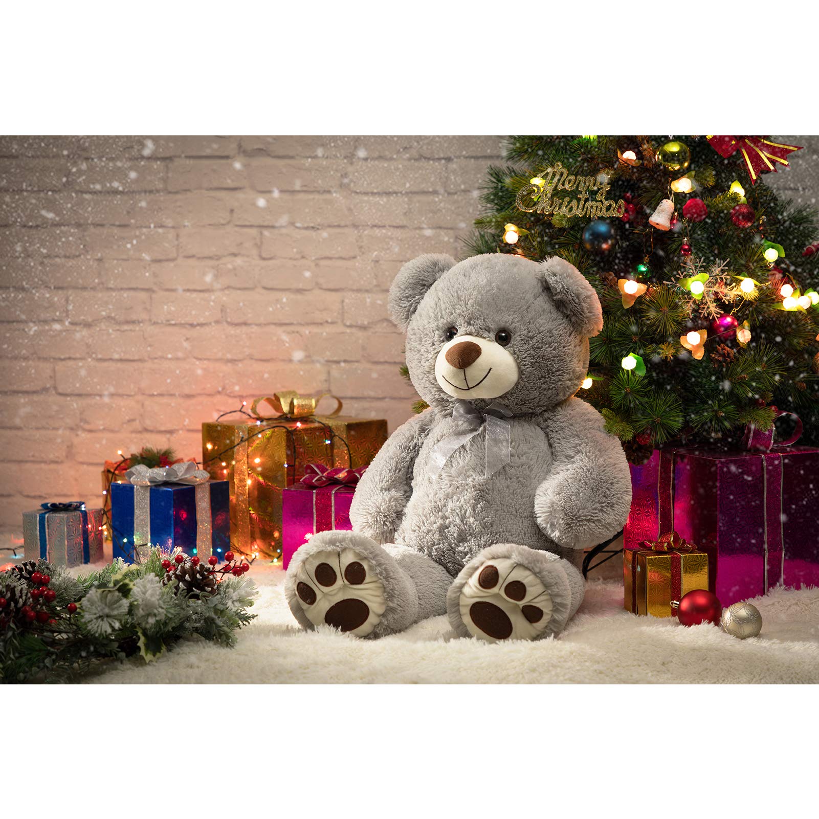 Foto 3 pulgar | Peluche Gigante Con Forma De Oso De Peluche Hollyhome, 90 Cm, Gris - Venta Internacional.