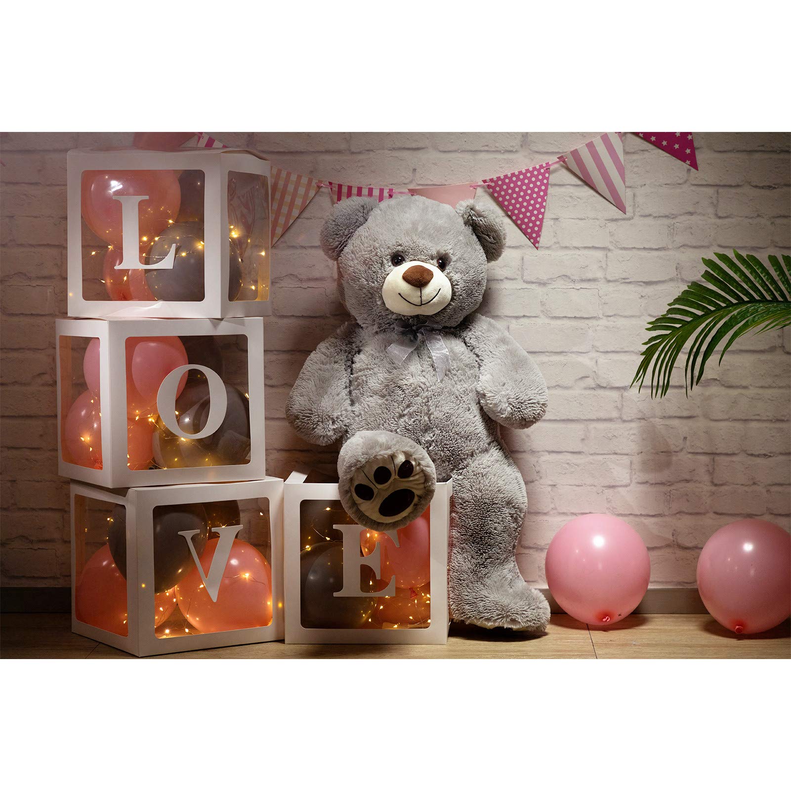 Foto 4 pulgar | Peluche Gigante Con Forma De Oso De Peluche Hollyhome, 90 Cm, Gris - Venta Internacional.