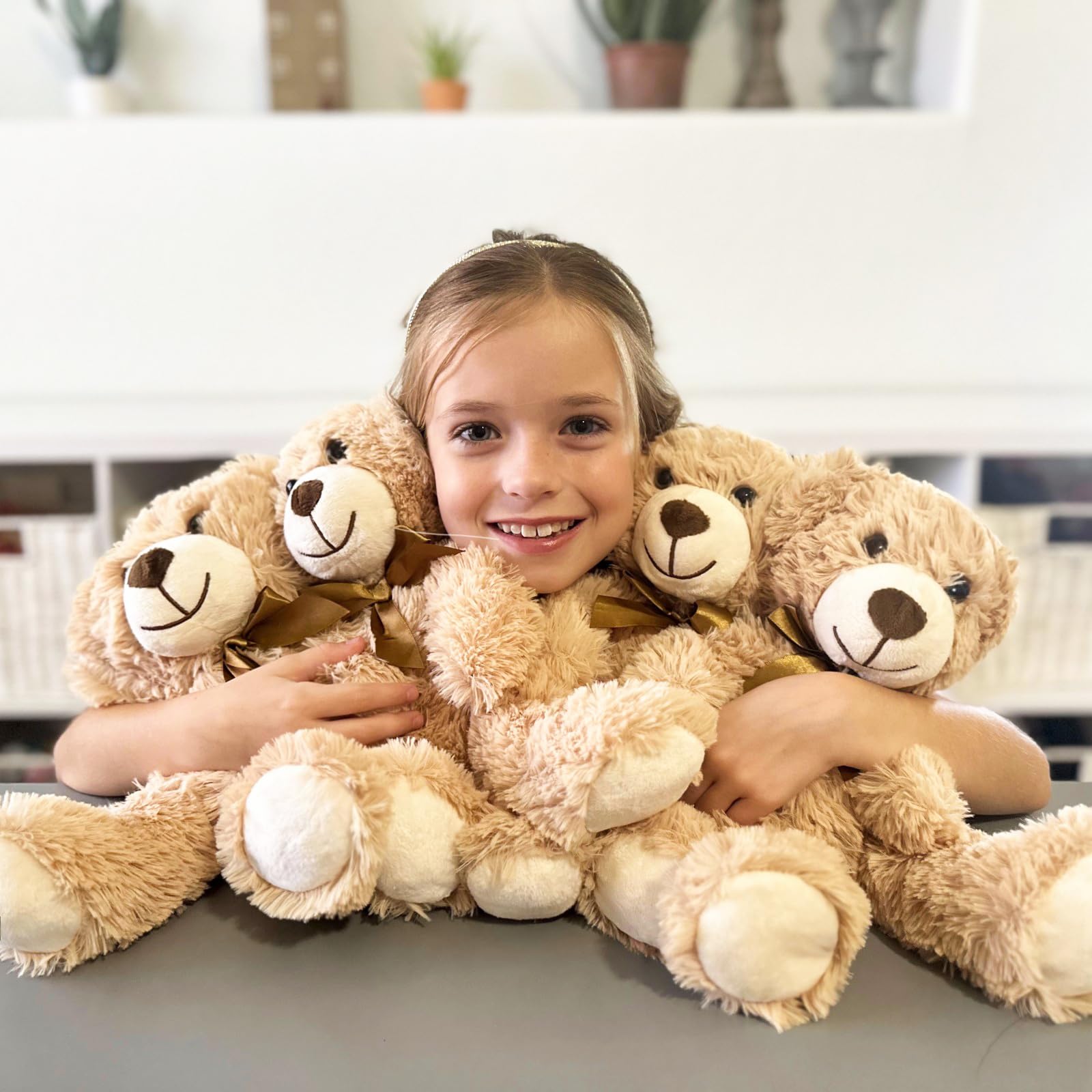 Foto 7 pulgar | Oso De Peluche Morismos, Pequeño A Granel, 16 Paquetes De 35 Cm, Color Marrón Claro - Venta Internacional.