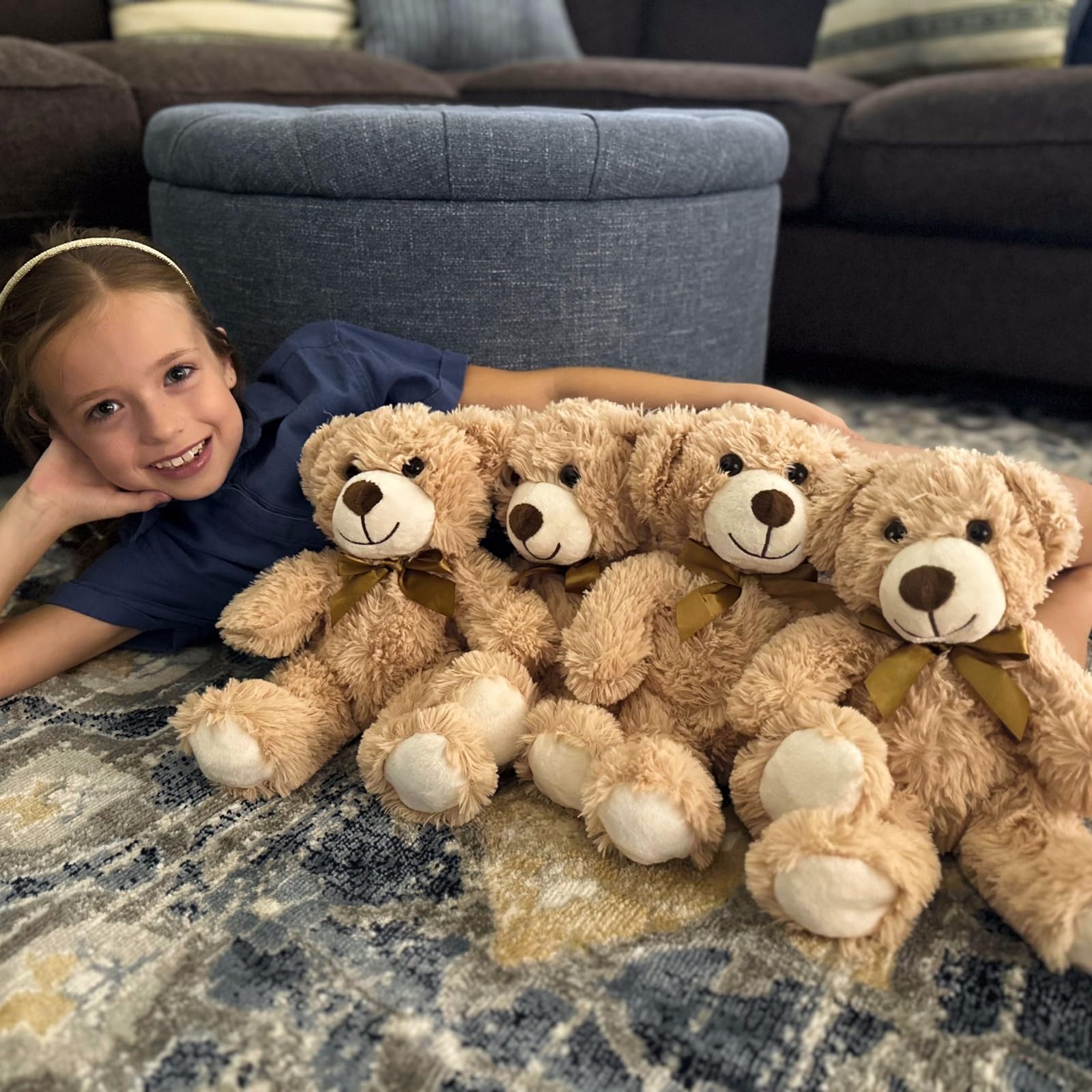 Foto 7 | Oso De Peluche Morismos, Pequeño A Granel, 16 Paquetes De 35 Cm, Color Marrón Claro - Venta Internacional.