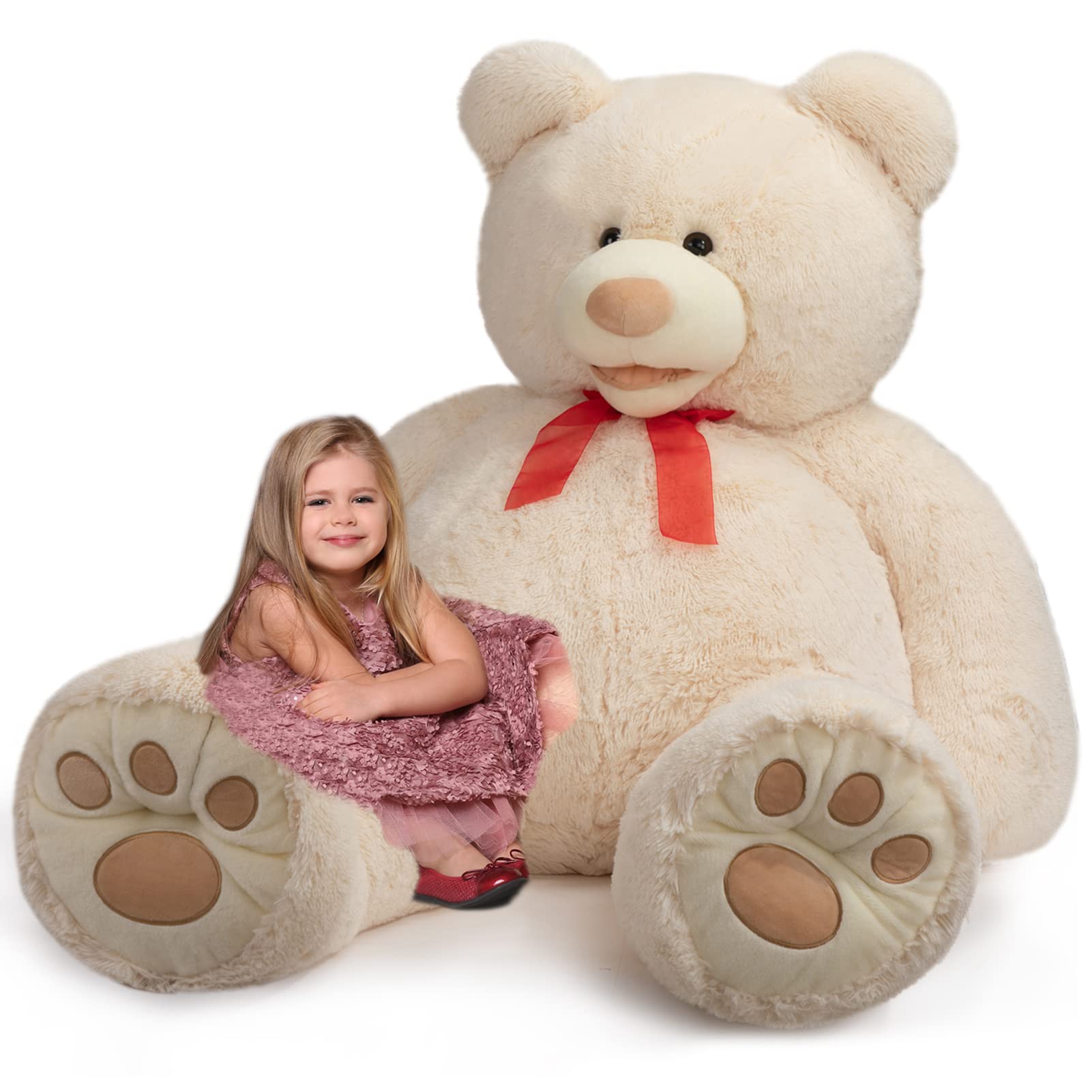 Foto 2 pulgar | Peluche Gigante De Peluche Teddy Bear Hollyhome, 150 Cm, Color Beige - Venta Internacional.