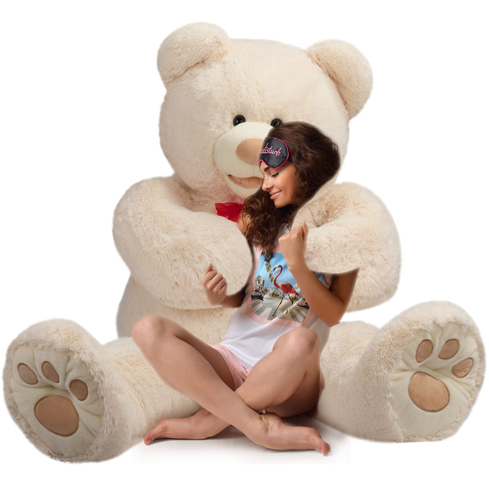 Foto 2 | Peluche Gigante De Peluche Teddy Bear Hollyhome, 150 Cm, Color Beige - Venta Internacional.