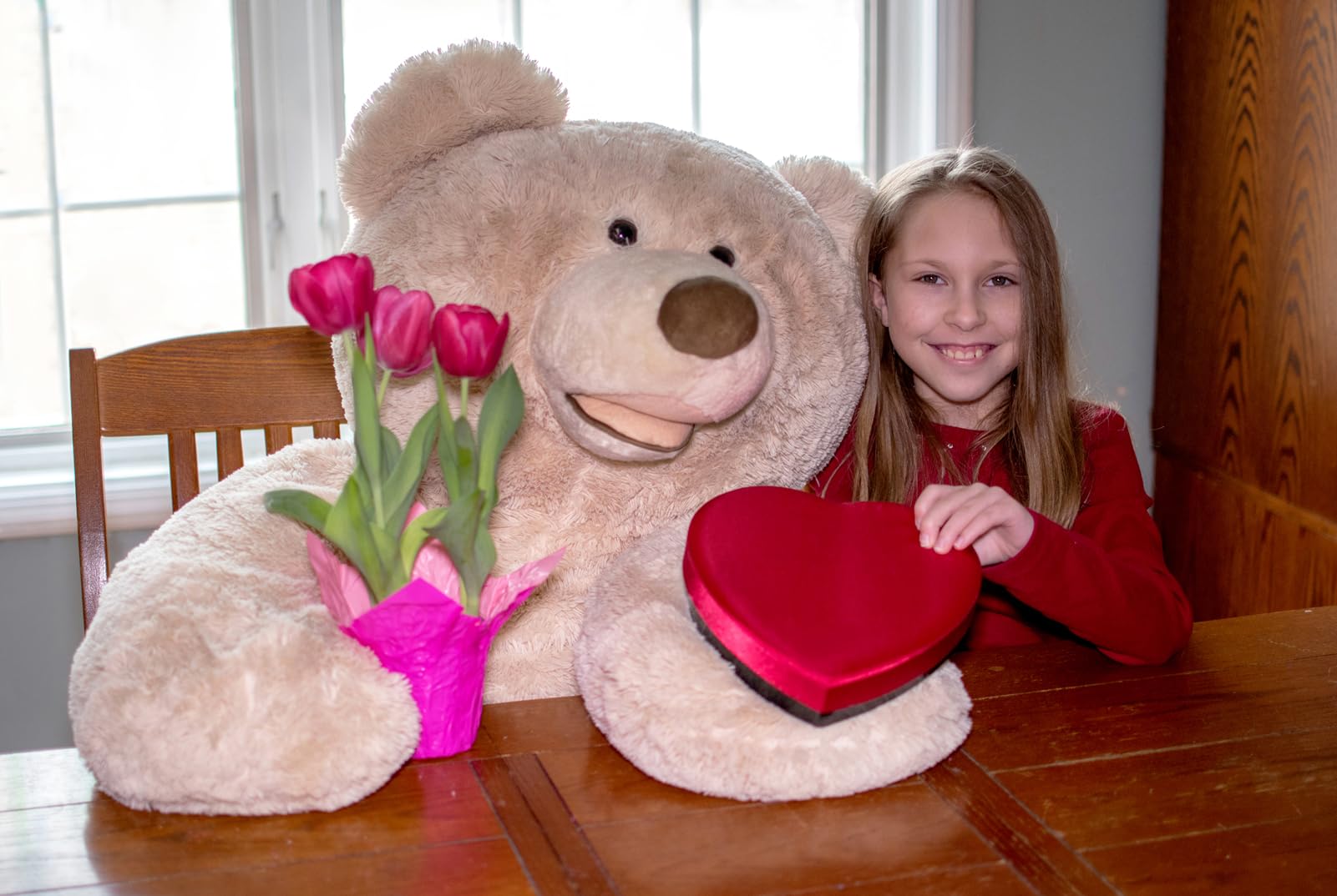 Foto 4 pulgar | Peluche Gigante De Peluche Teddy Bear Hollyhome, 150 Cm, Color Beige - Venta Internacional.