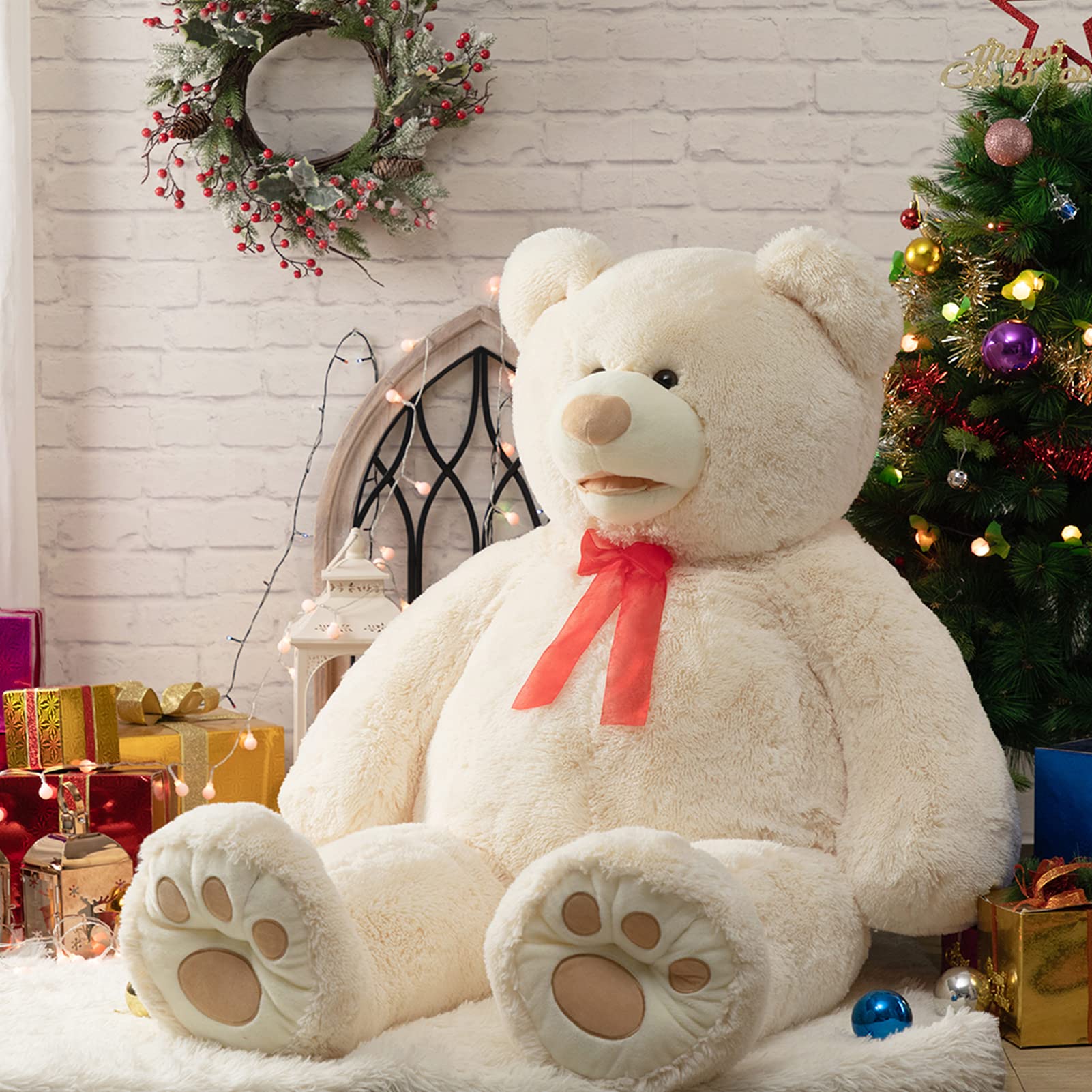 Foto 7 pulgar | Peluche Gigante De Peluche Teddy Bear Hollyhome, 150 Cm, Color Beige - Venta Internacional.