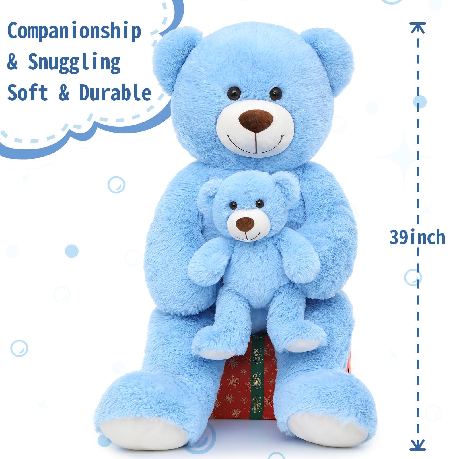 Foto 4 pulgar | Oso De Peluche Gigante Morismos Mami & Baby Blue - Venta Internacional.