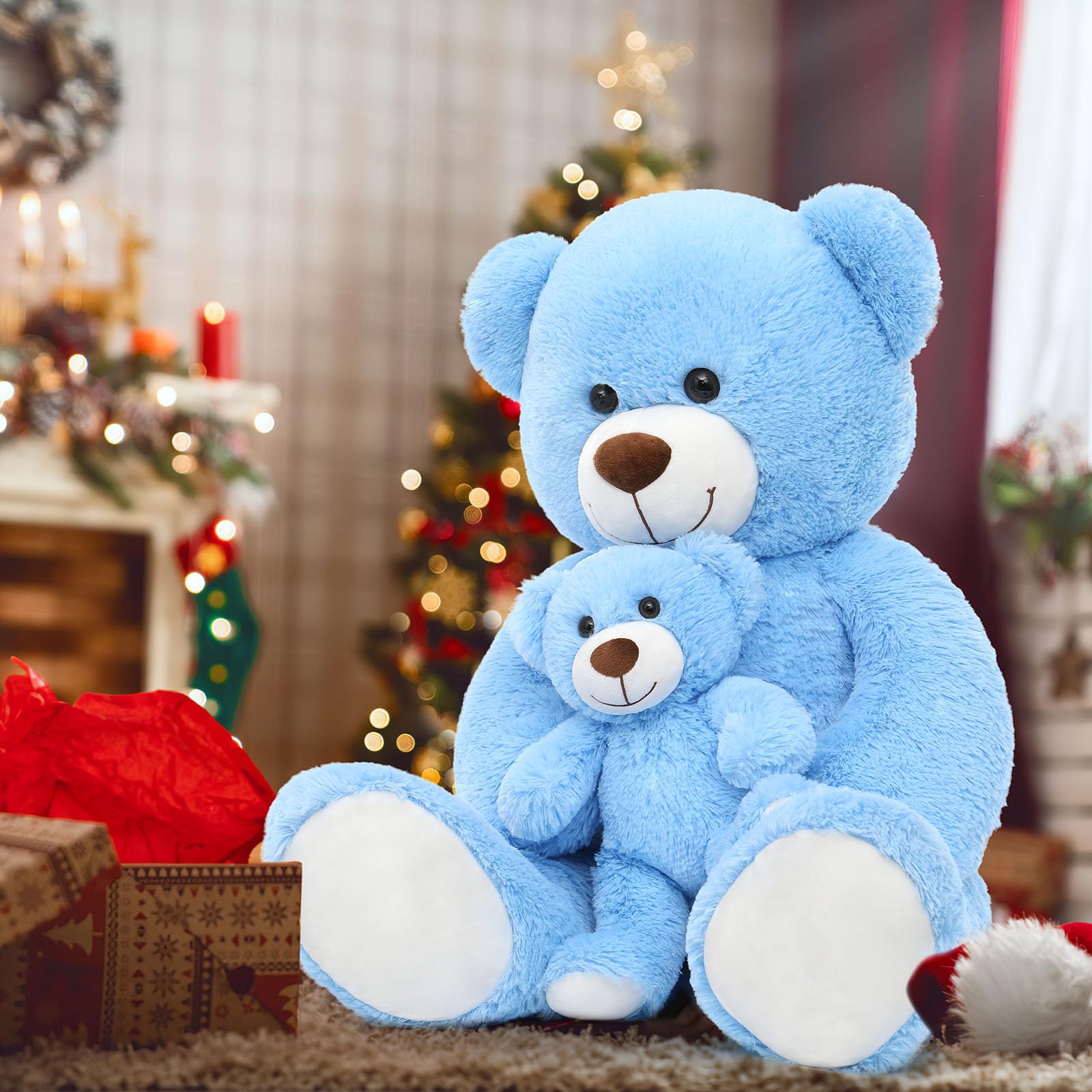Foto 4 | Oso De Peluche Gigante Morismos Mami & Baby Blue - Venta Internacional.