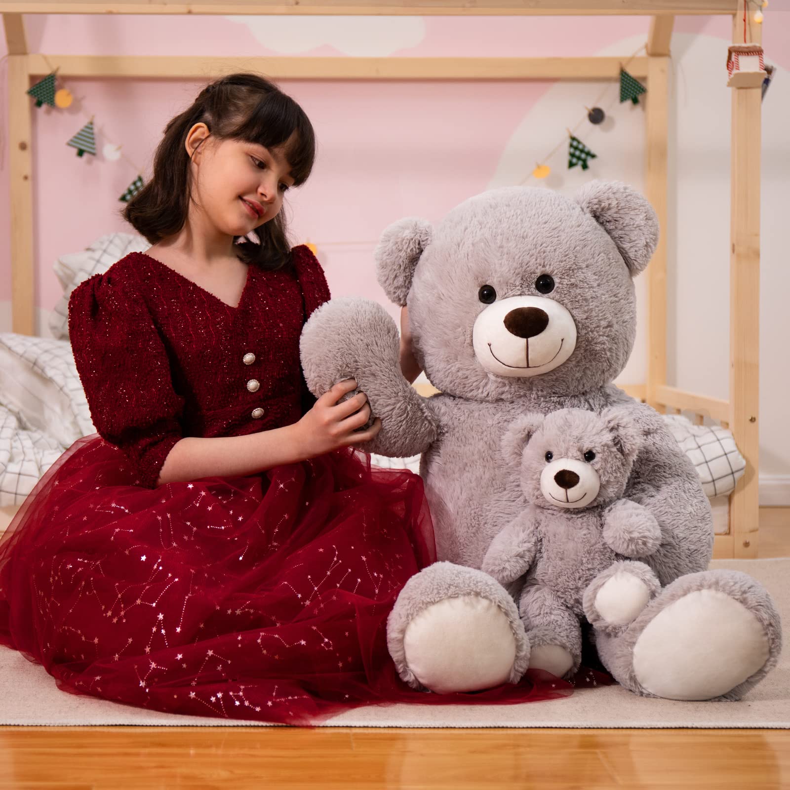Foto 4 pulgar | Oso De Peluche Morismos Giant Para Mamá Y Bebé, 100% Algodón Polipropileno - Venta Internacional.