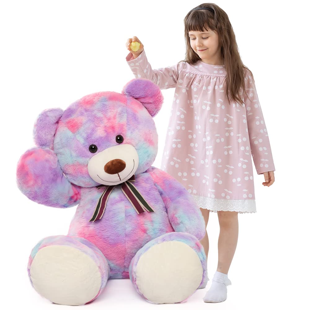 Peluche Gigante Con Forma De Oso Tezituor, 100 Cm, Color Morado - Venta Internacional.
