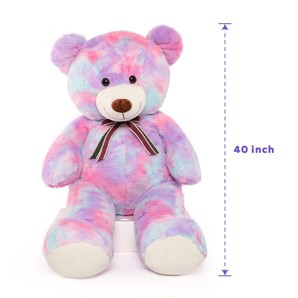 Foto 3 pulgar | Peluche Gigante Con Forma De Oso Tezituor, 100 Cm, Color Morado - Venta Internacional.